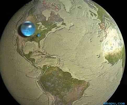 地球的水被抽干会怎样