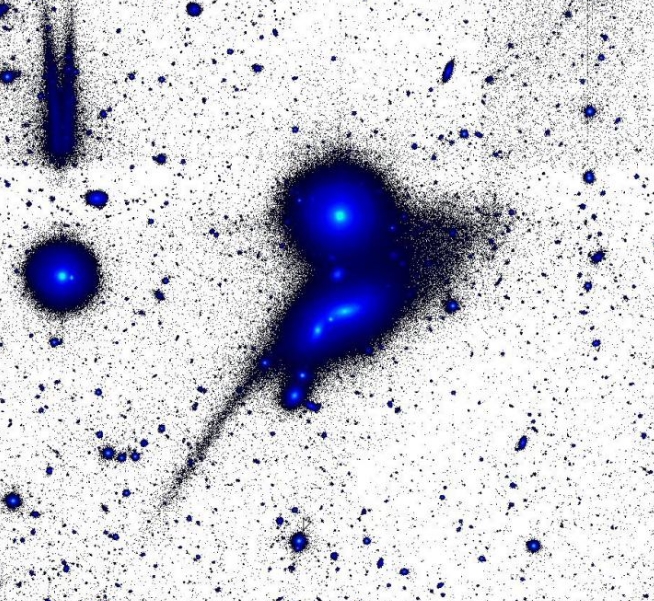 天文学家发现蝌蚪状的星系